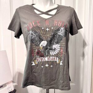 CCX-City Chic Collection (Plus Size)XS 14-Rock-N-Roll, Eagle, Rose-Revel Heart